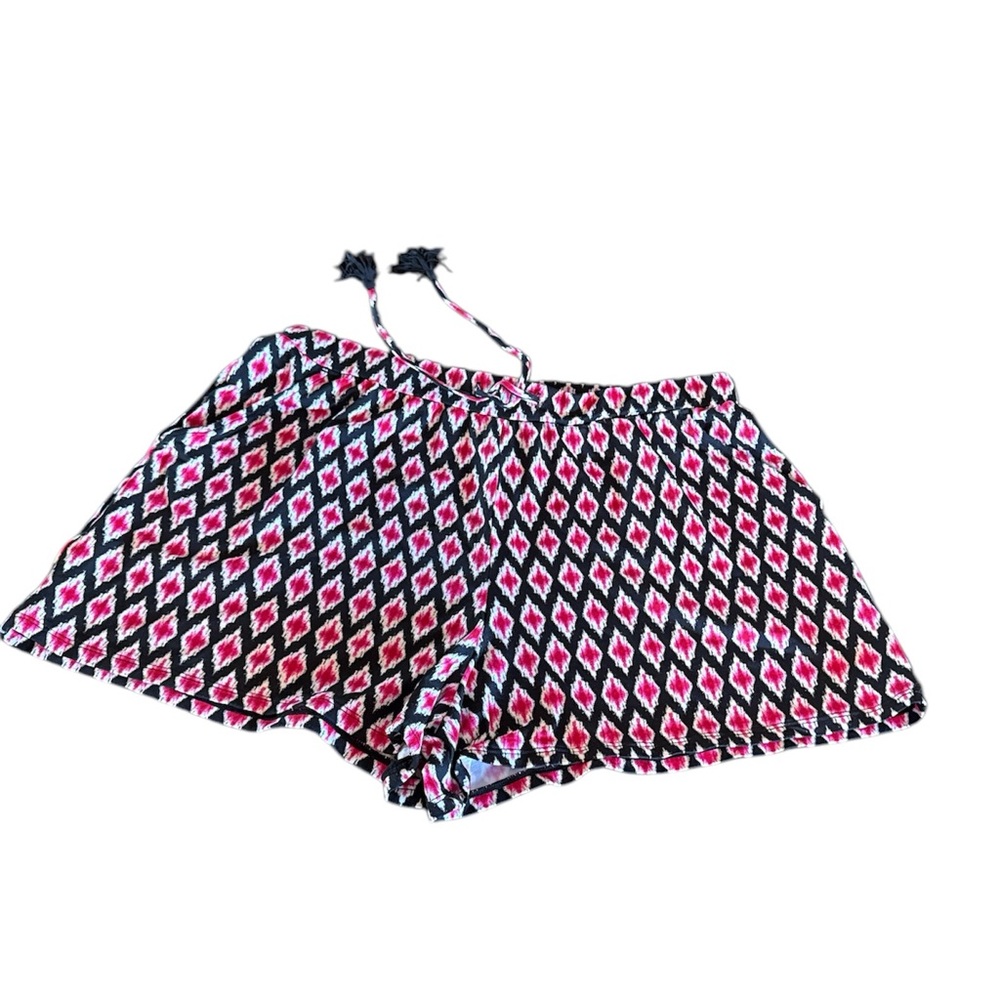 Tommy Bahama Women’s Swim Shorts With Tie Tassel Diamond Print Size M